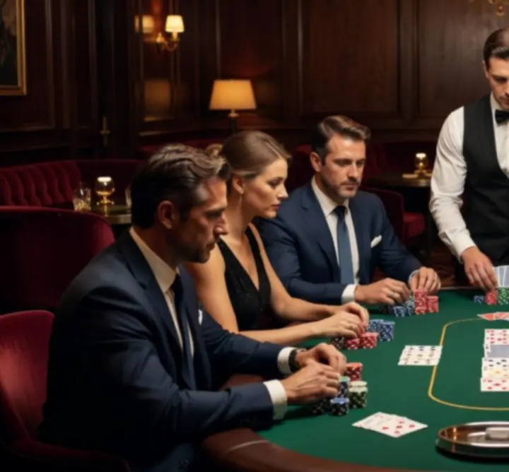 Profesjonalny wieczór pokerowy z dedykowanym stołem kasynowym